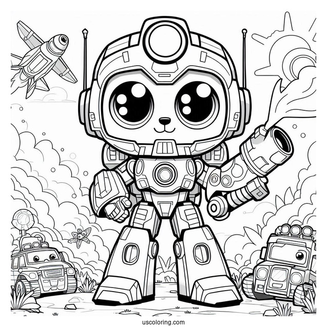 Rescue Bots Coloring Page Of Dani Burns
