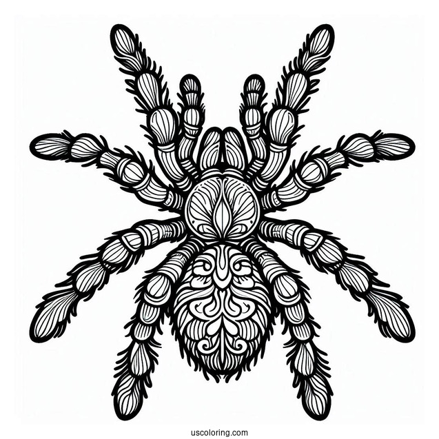 Mexican Tarantula Coloring Page