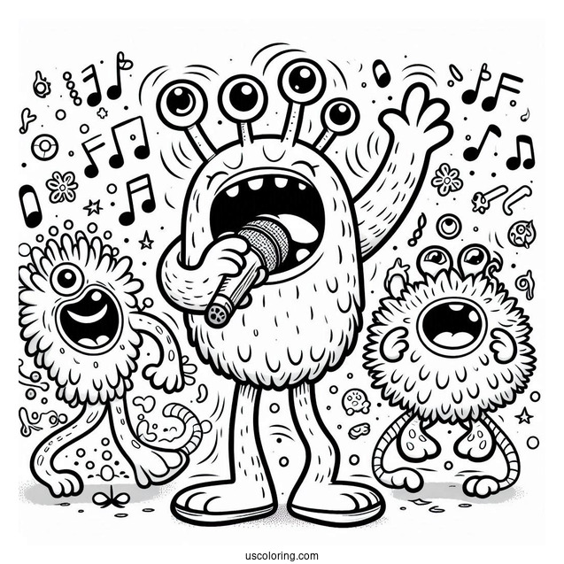 My Singing Monsters Coloring Page Noggin Dancing