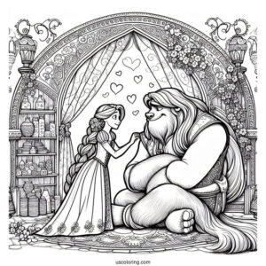 Rapunzel Comforting Maximus