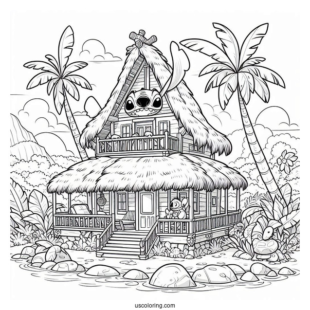 Lilo_s House Coloring Picture