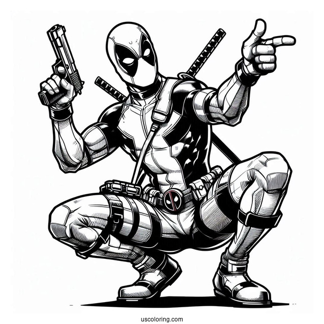 Deadpool Making a Funny Pose