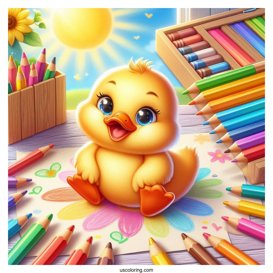Duck Coloring Pages Featured Image__