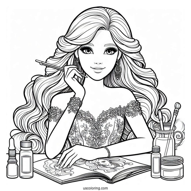 Barbie Movie Coloring page 2