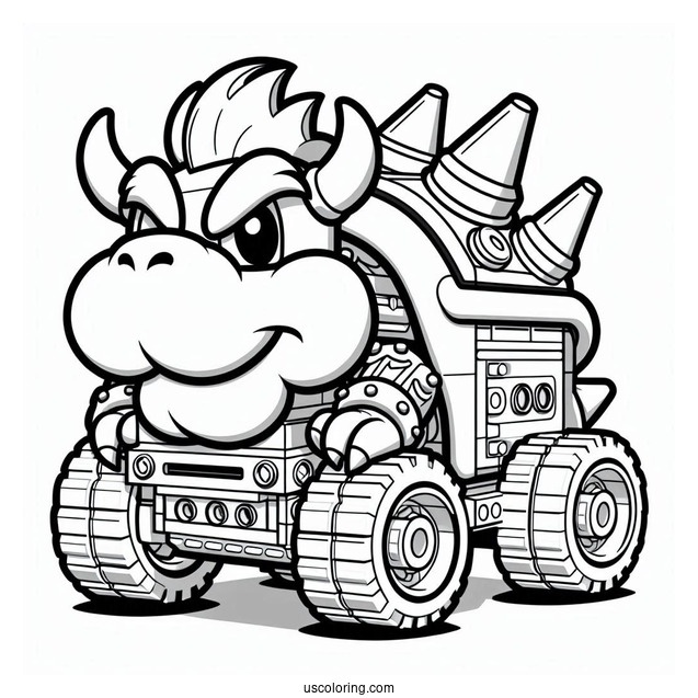 Lego Bowser To Color
