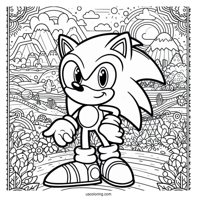 Sonic Exe Coloring Page Smiling With Bloody Eyes