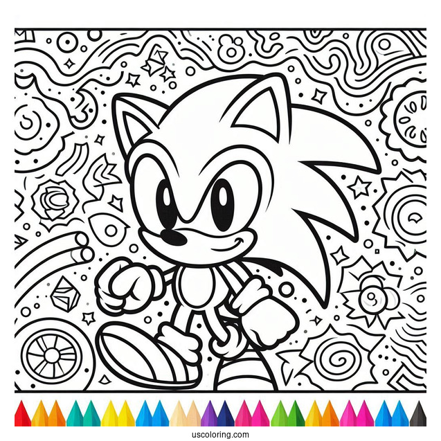 Sonic Exe Coloring Page Smiling With Bloody Eyes
