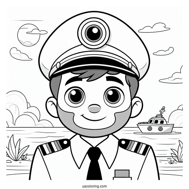 Octonauts Coloring Page Of Captain Barnacles For Kids