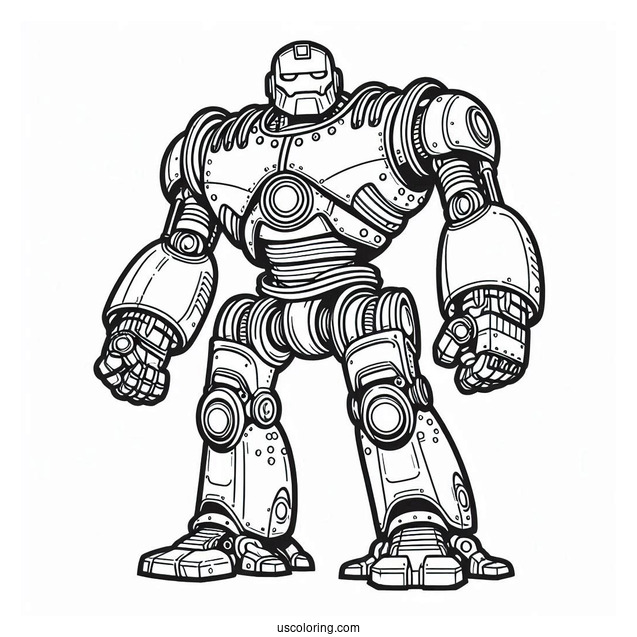 The Iron Giant Robot Coloring Page