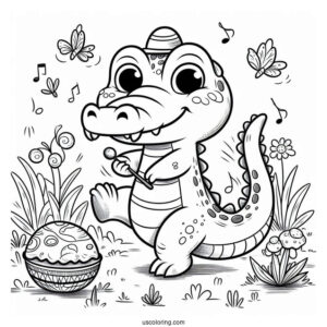 Tick-Tock The Crocodile From Pater Pan To Color