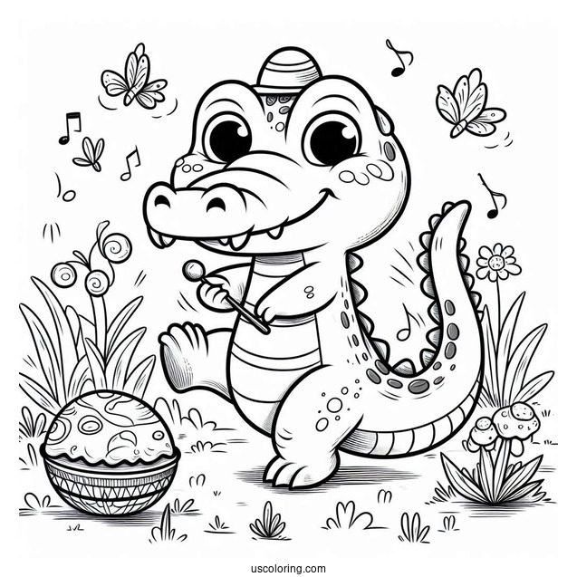 Tick-Tock The Crocodile From Pater Pan To Color