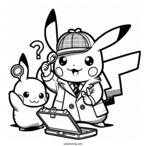 Detective Pikachu Examining Clue