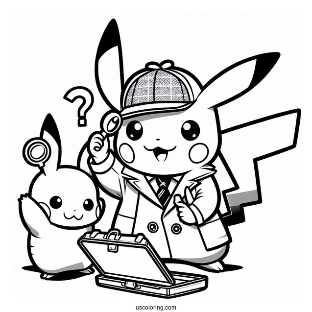 Detective Pikachu Examining Clue