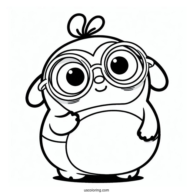 Pororo Coloring Page Of Eddy Outline For Preschoolers