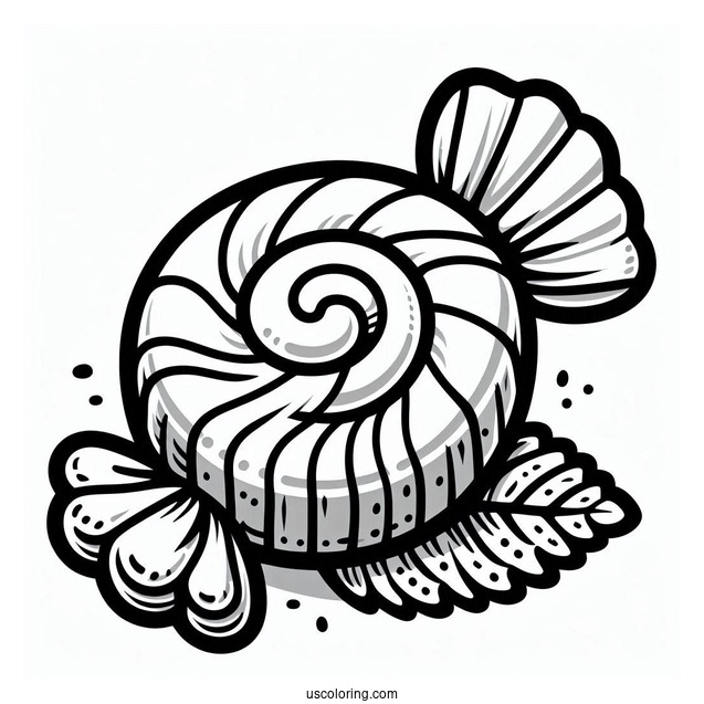 Simple Mint Candy To Color