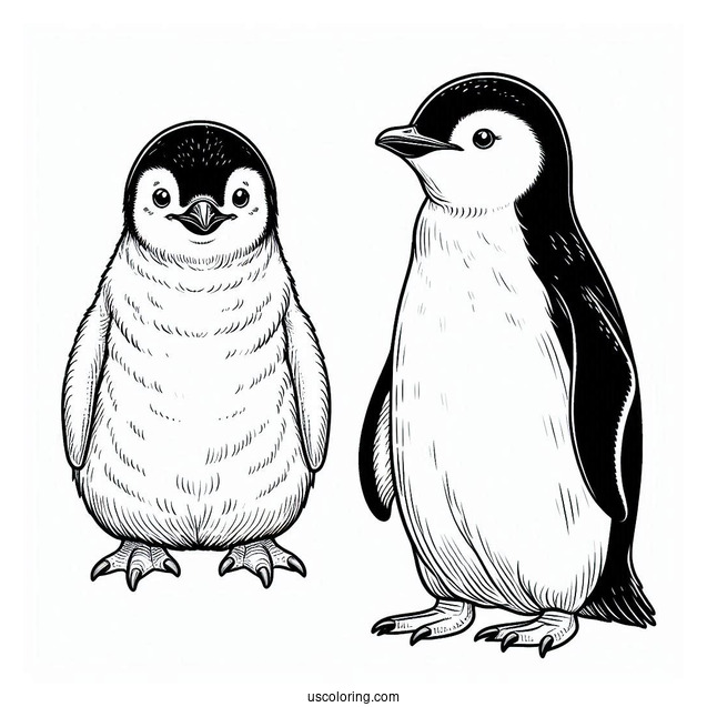 Chinstrap Penguin Coloring Page For Kids