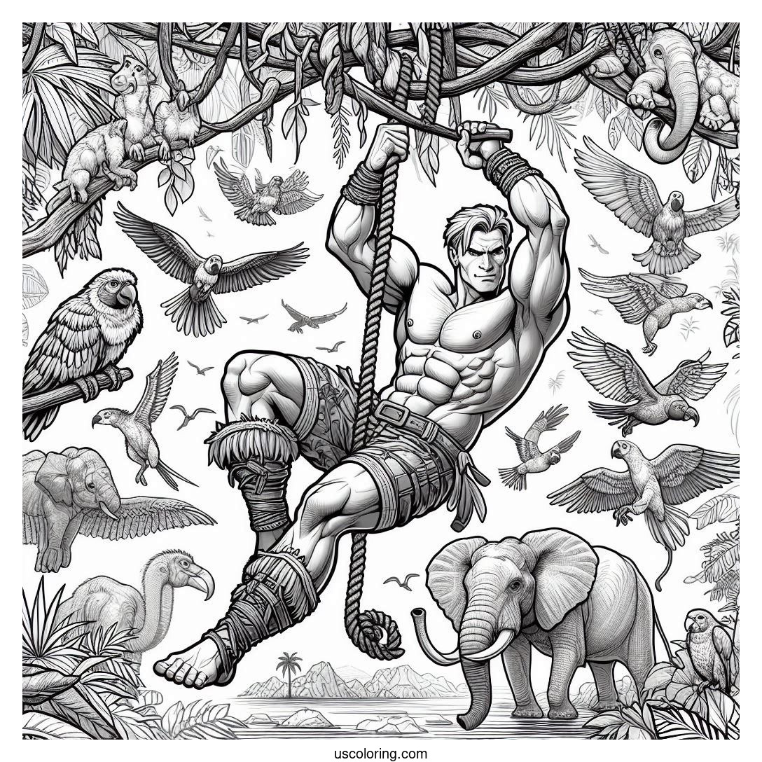 Tarzan Coloring Pages (Free PDF Printables)