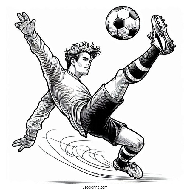 Soccer Player Doing Trick Shots