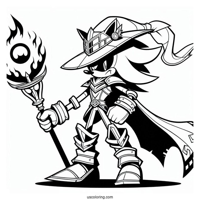 Coloring Page Of Sir Lancelot Shadow