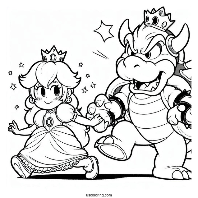 Bowser Kidnapping Princess Peach