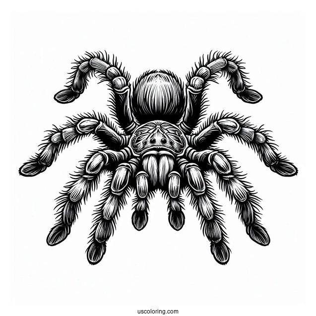 Texas Brown Tarantula Coloring Sheet