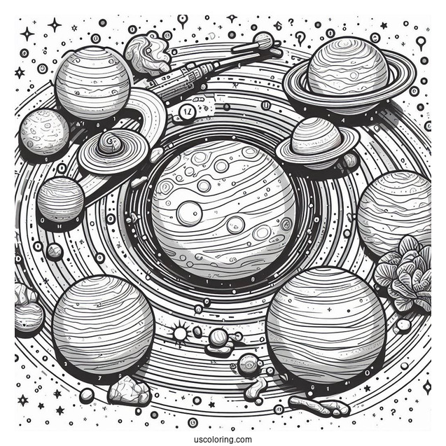Guess The Planet In Solar System Coloring Page