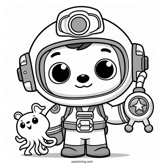 Octonauts Coloring Page Of Captain Barnacles For Kids