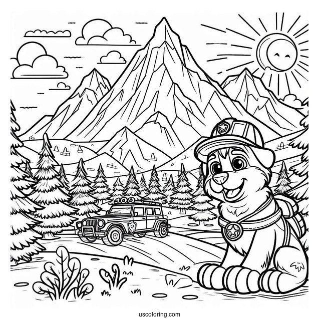 Coloring Page Of Everest