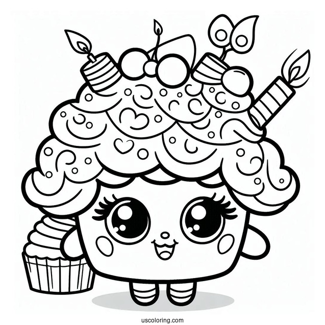 Coloring Page Of Patty Cake Shopkins