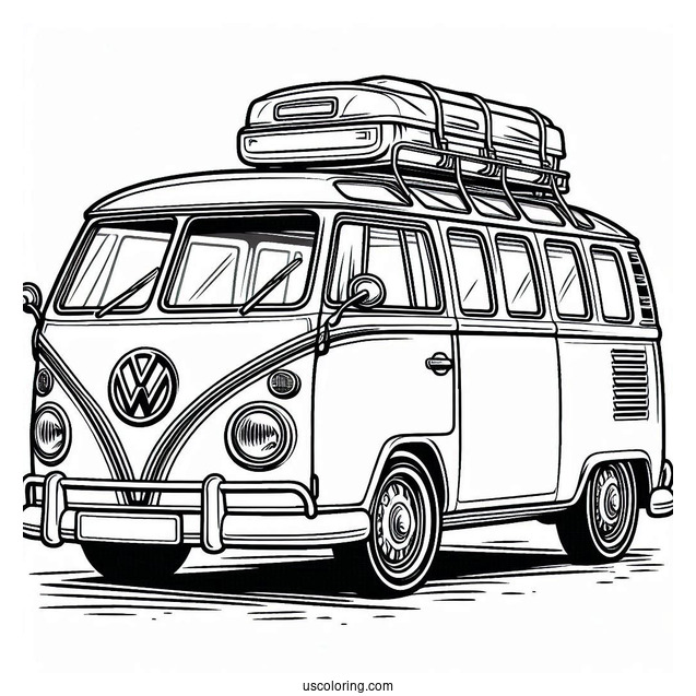 Coloring Page Of VW Kombie Bus