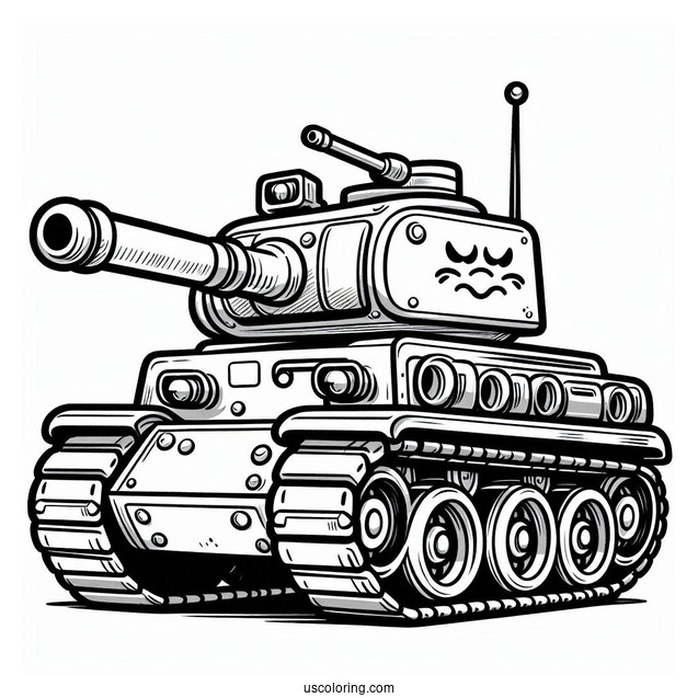 Cartoon Military Tank