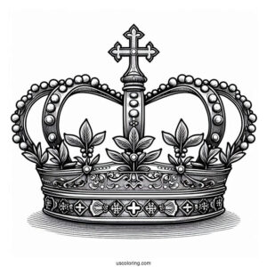 St Edward_s Crown Coloring Page