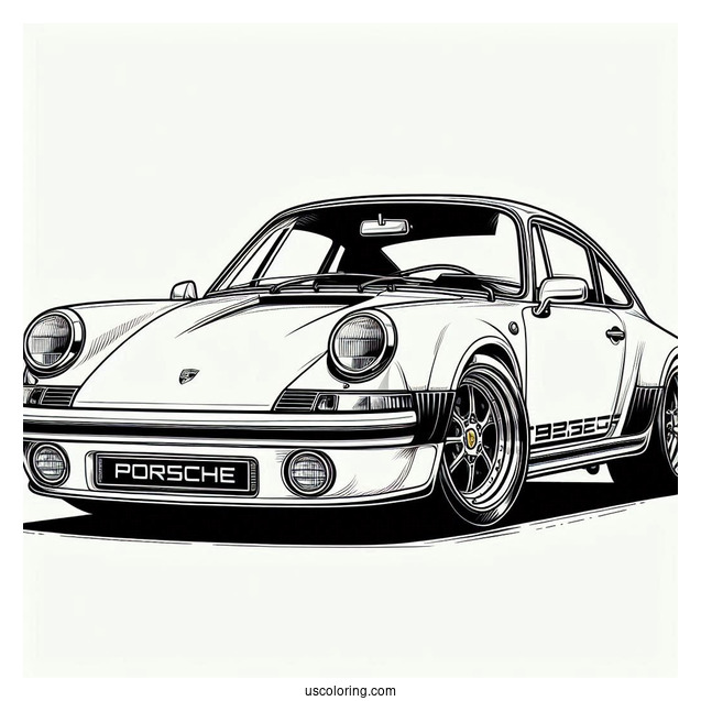 Fujimi 1 24 Porsche Coloring Page