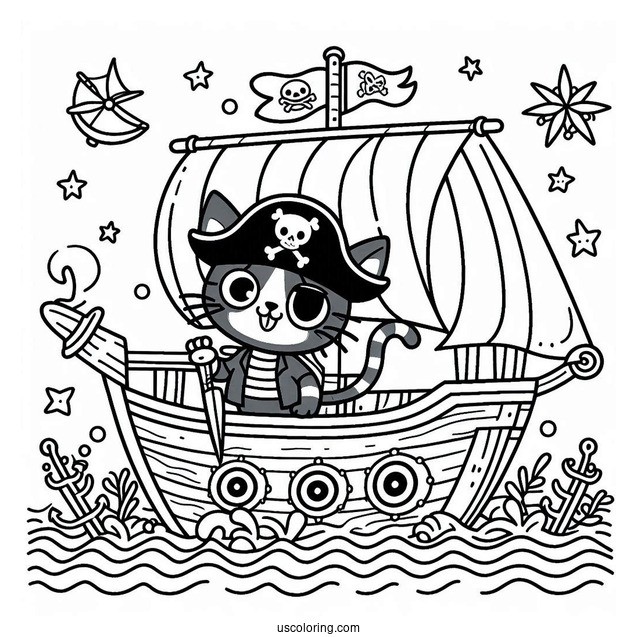 Pete The Cat On a Pirate Ship