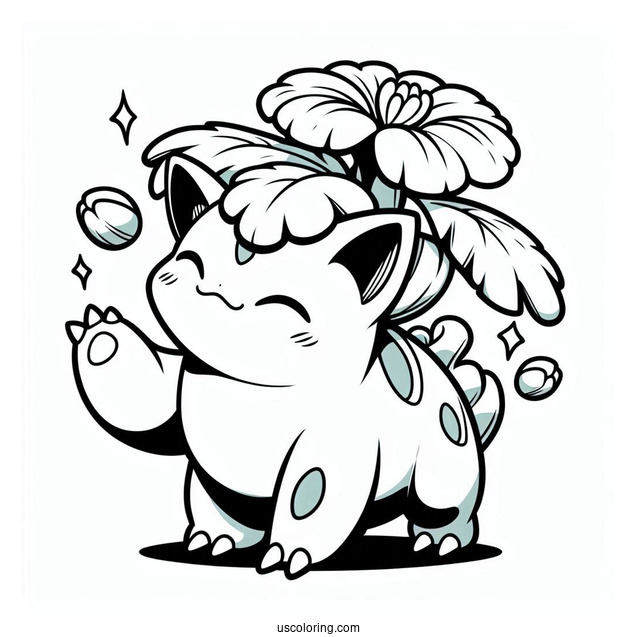 Easy Coloring Page Of Venusaur