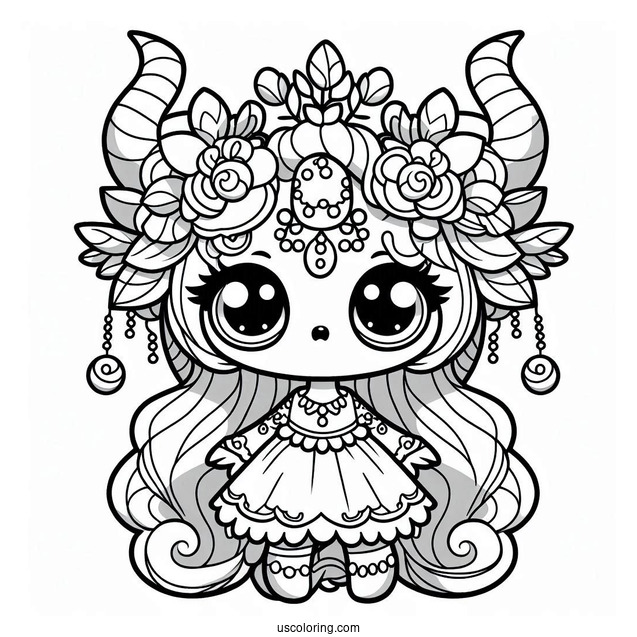 Cute Bowgart From My Singing Monsters Coloring Page For Kids