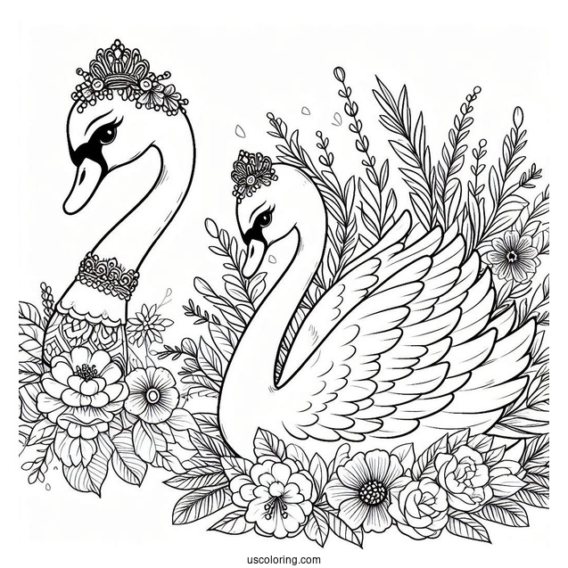 Swan Princess Coloring Page Of Odette