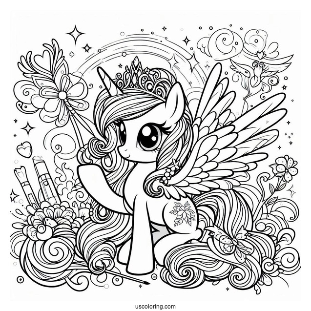 Detailed My Little Pony A New Generation Coloring Page