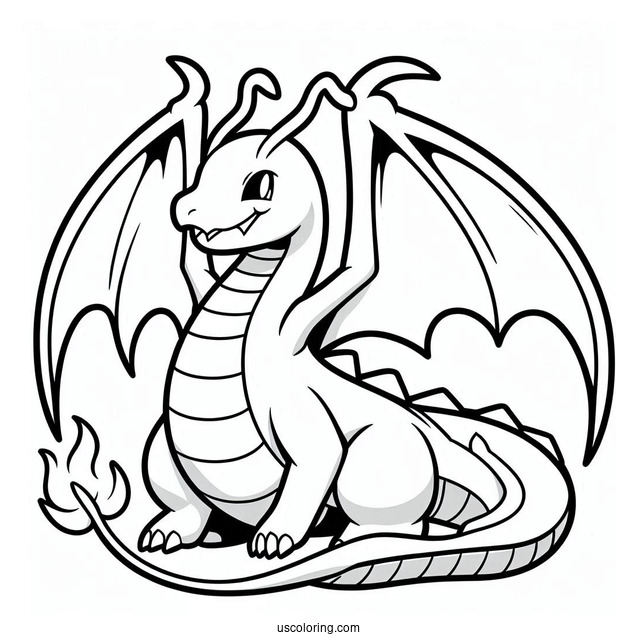 Dragonite Pokemon To Color