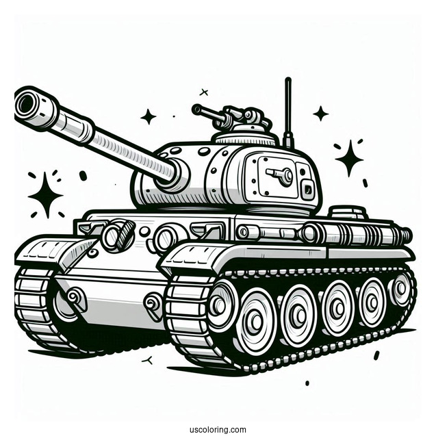 Cartoon Military Tank