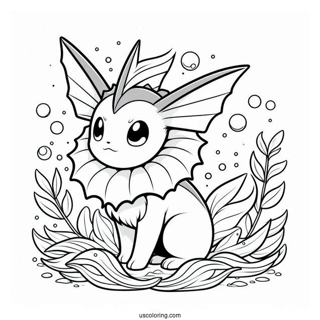 Vaporeon Eevee In the Ocean