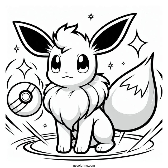 Eevee Summoned From PokeBall