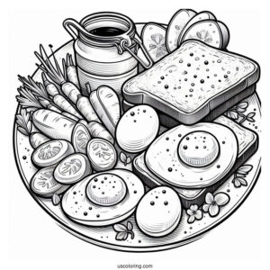 Eggs On Toast Breakfast Food