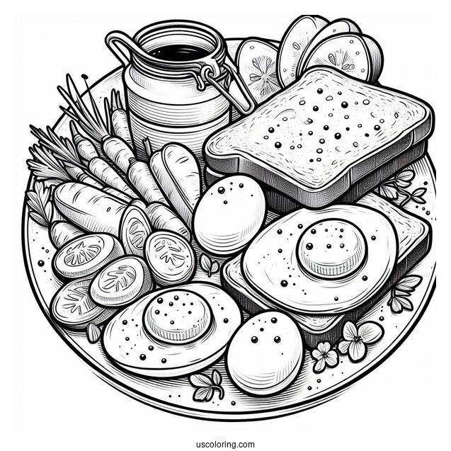 Eggs On Toast Breakfast Food