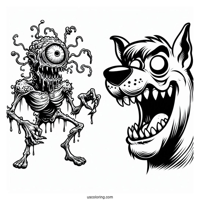 Zombie Monster From Scooby-Doo To Color