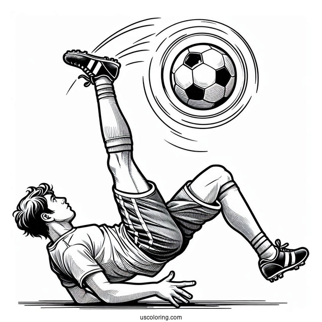 Soccer Player Doing Trick Shots