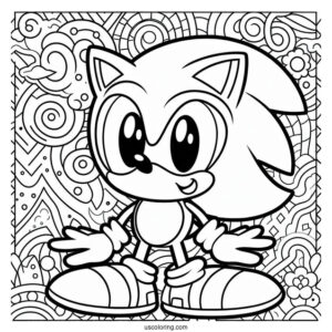 Sonic Exe Coloring Page Smiling With Bloody Eyes