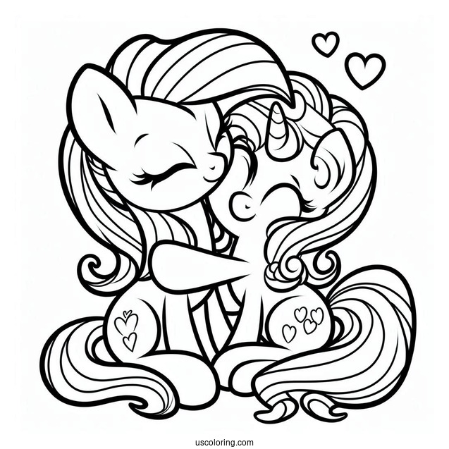 My Little Pony Friends Hugging