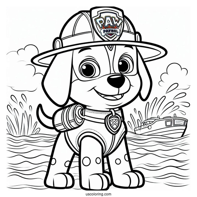 Zuma Water Rescue Dog From Paw Patrol To Color