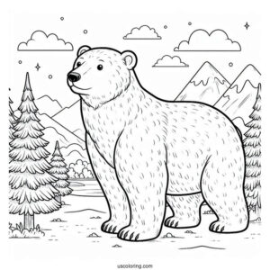 Polar Bear Standing Up